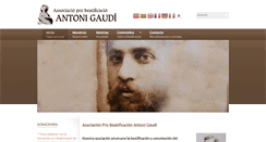 Desktop Screenshot of gaudibeatificatio.com