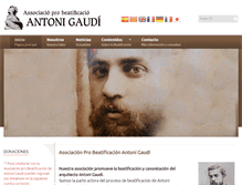 Tablet Screenshot of gaudibeatificatio.com